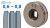 25x7,4 mm V profilú huzalelőtoló görgő: 0,6-0,8 (MIG/MMA160 D; MIG/MMA 160 SYN)
