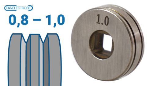 25x7,4 mm V profilú huzalelőtoló görgő: 0,8-1,0 (MIG/MMA160 D; MIG/MMA 160 SYN)