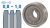 30x10x10 mm U profilú huzalelőtoló görgő: 0,8-1,0 (MIG/MMA 200 D; MIG/MMA 200 LCD)