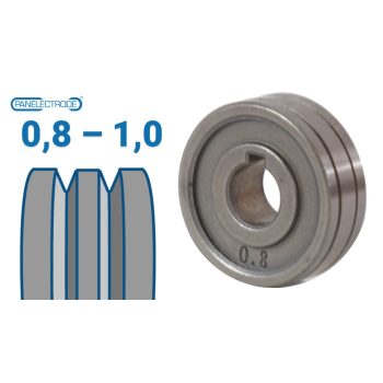   30x10x10 mm V profilú huzalelőtoló görgő: 0,8-1,0 (MIG/MMA 200 D; MIG/MMA 200 LCD)