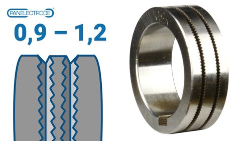 30x22x10 mm Recézett profilú huzalelőtoló görgő: 0,9-1,2 (ZEUS 200 LCD 4x4; ZEUS 300 DP)