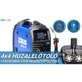   Panelectrode ZEUS 200 Double Pulse inverteres hegesztőgép + Távszabályzós MB24KD/3m  hegesztőpisztoly