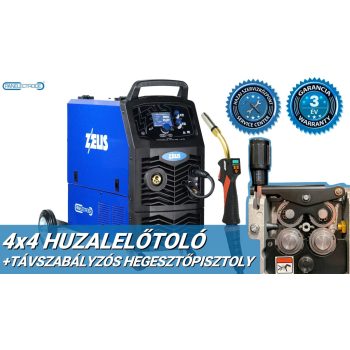   Panelectrode ZEUS 300 Double Pulse inverteres hegesztőgép + Távszabályzós MB36KD/3m  hegesztőpisztoly