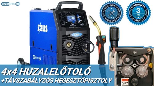 Panelectrode ZEUS 300 Double Pulse inverteres hegesztőgép + Távszabályzós MB36KD/3m  hegesztőpisztoly