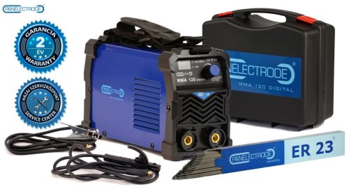 Panelectrode MMA 120 D VRD inverteres hegesztőgép + 1 kg ER23 (2,5mmx350mm)  hegesztoelektróda