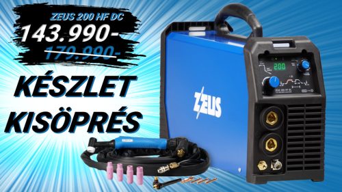 Panelectrode ZEUS  200 HF DC inverteres hegesztőgép + SR17 AWI pisztoly